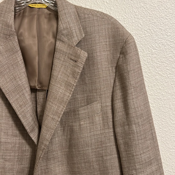 Canali Kei Linen Blend Blazer IT 56R/US 46R - Picture 4 of 14